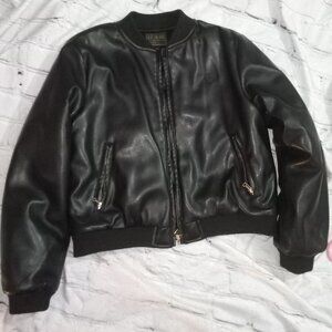 Guess Faux leather bomber jacket Big girl's size 12